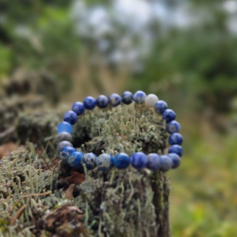Naturlig - Armbånd - Blå