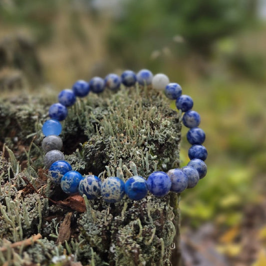 Naturlig - Armbånd - Blå