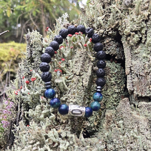 Viking Armbånd - Lavastein og Symbol 1